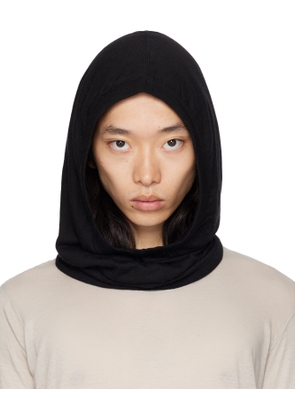 Rick Owens Black Concordians Knit Hood
