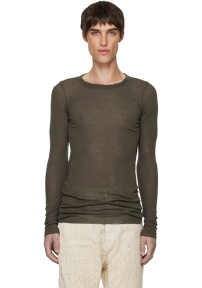 Rick Owens Khaki Concordians Rib LS T-shirt