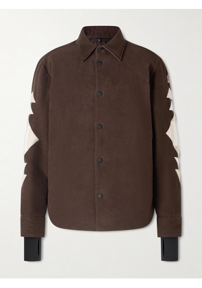 Moncler Grenoble - Valley Patchwork Cotton-Moleskin, Corduroy and Gabardine Shirt Jacket - Men - Brown - 1