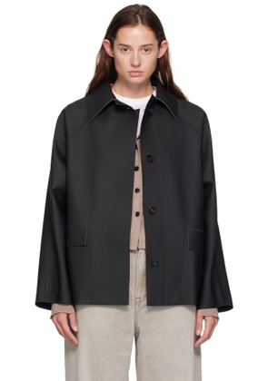 KASSL Editions Black Original Inside Out Hip Rubber Jacket