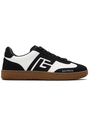 Balmain Black & White Swan Sneakers