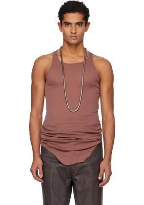 Rick Owens Pink Concordians Basic Rib Tank Top