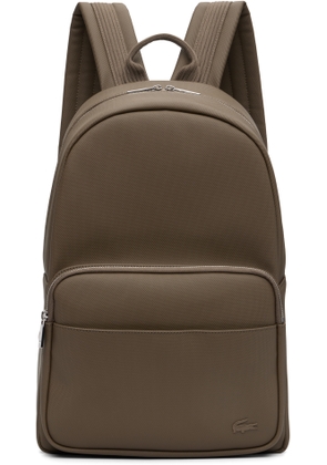 Lacoste Taupe Classic Backpack