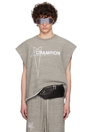 Rick Owens Gray Champion Edition Micro Tatlin Tank Top
