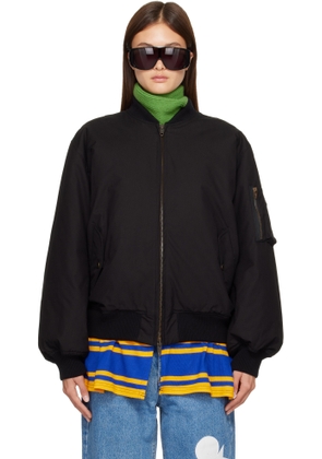 Stefan Cooke Black Rugby Skirt MA-1 Bomber Jacket