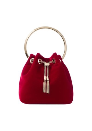 Bon Bon velvet bucket bag