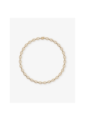 Womens Apm Monaco Maille Marine 18ct Rose Gold-Plated Metal Alloy and Cubic Zirconia Necklace