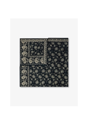 Womens Soeur Sky Graphic-Print Cotton Scarf