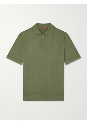 Barena - Marco Merino Wool Polo Shirt - Men - Green - S