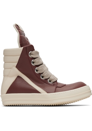 Rick Owens Pink Concordians Jumbolace Geobasket Sneakers