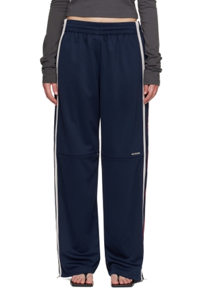 We11done Navy Color-Block Track Pants