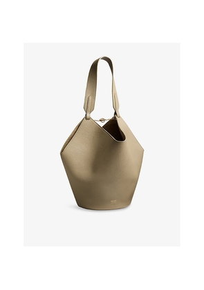Womens Khaite Lotus Small Leather Tote Bag