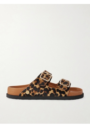 BIRKENSTOCK 1774 - Arizona Leopard-Print Calf Hair Sandals - Men - Brown - EU 41