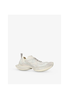 Mens Balenciaga Circuit Faux-Leather and Mesh Low-Top Trainers