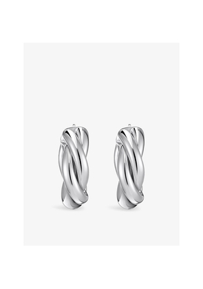 Womens Thomas Sabo Intertwined 925 Sterling Silver Hoop Earrings