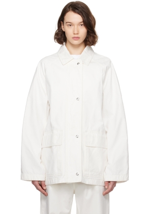 The Row White Elodianna Jacket