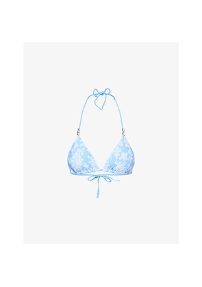 Womens Heidi Klein Playa Paraiso Reversible Triangle Bikini Top