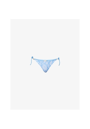 Womens Heidi Klein Playa Paraiso Reversible Low-Rise Bikini Bottoms