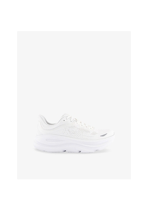 Mens Hoka Bondi 9 Mesh-Knit Low-Top Trainers