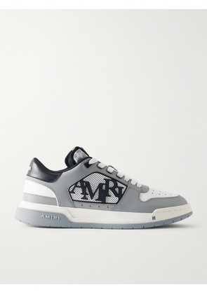 AMIRI - Classic Low Two-Tone Perforated Leather Sneakers - Men - Gray - EU 40