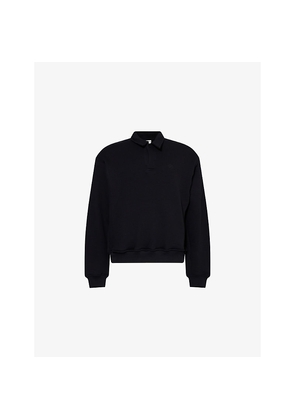 Mens The Couture Club Laundered Classic-Collar Polo Sweatshirt