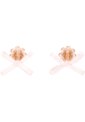 Simone Rocha Petite Bow Daisy Stud Earrings
