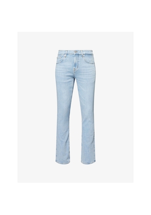 Mens 7 For All Mankind Slimmy Straight-Leg Slim-Fit Stretch-Denim Jeans