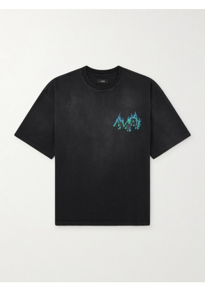 AMIRI - Logo-Print Cotton-Jersey T-Shirt - Men - Black - XS