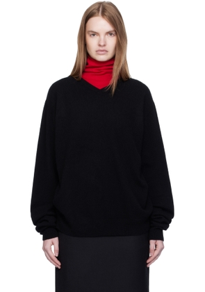 Arch The Black Cashmere V-Neck Pullover Sweater