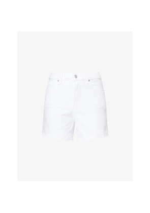 Womens Paige Dani High-Rise A-Line Denim Shorts