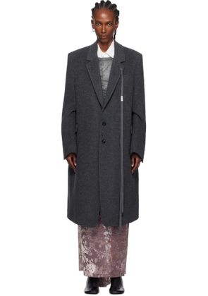Ann Demeulemeester Gray Viv High Comfort Tailored Coat