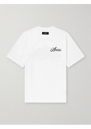 AMIRI - Logo-Print Cotton-Jersey T-Shirt - Men - White - XS