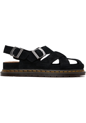 Dr. Martens Black Archive Fisherman Suede Sandals