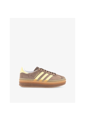 Womens Adidas Gazelle Bold Suede Low-Top Trainers