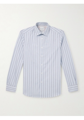 Paul Smith - Slim-Fit Striped Cotton-Poplin Shirt - Men - Blue - UK/US 15
