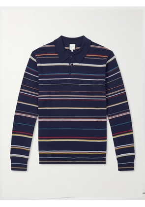 Paul Smith - Striped Merino Wool Polo Sweater - Men - Blue - S