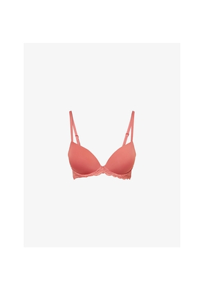 Womens Calvin Klein Sensual Lift Demi Stretch-Woven Bra