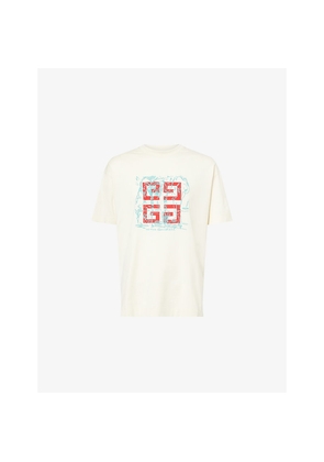 Mens Givenchy Embroidered Logo-Print Cotton-Jersey T-Shirt