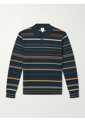 Paul Smith - Striped Merino Wool Polo Sweater - Men - Green - S