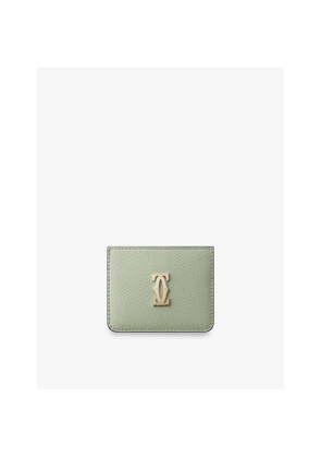 Womens C De Cartier Leather Card Holder