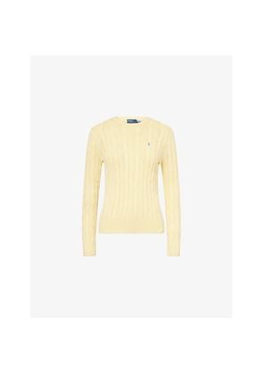 Womens Polo Ralph Lauren Julianna Cable-Knit Cotton Jumper