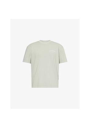 Mens Eleventy Logo-Print Crewneck Cotton T-Shirt