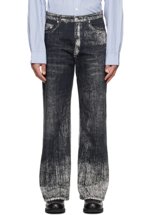 CAMPERLAB Black Paint Print Jeans