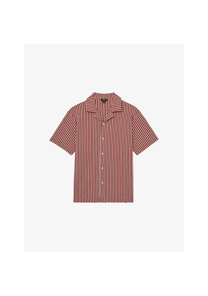 Mens Reiss Tower Striped Cotton-Blend Shirt