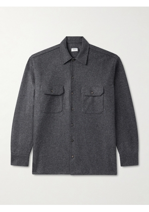Ghiaia Cashmere - Wool Overshirt - Men - Gray - S