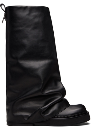 The Attico Black Robin Combat Boots