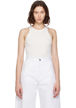 ALAÏA White Sculpting Rib Jersey Bodysuit