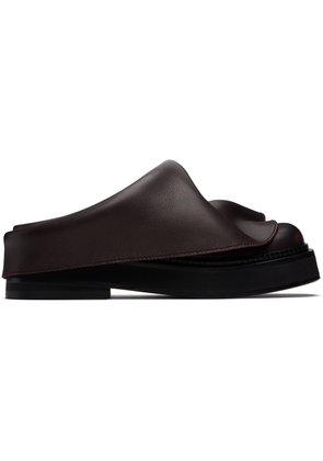 The Attico Brown Mini Robin Sabot Loafers