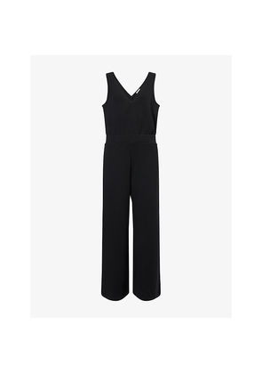 Womens Varley Alina Wide-Leg Stretch-Jersey Jumpsuit