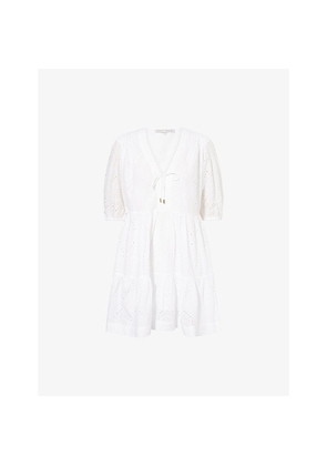 Womens Heidi Klein Rhode Island Broderie-Anglaise Cotton Mini Dress